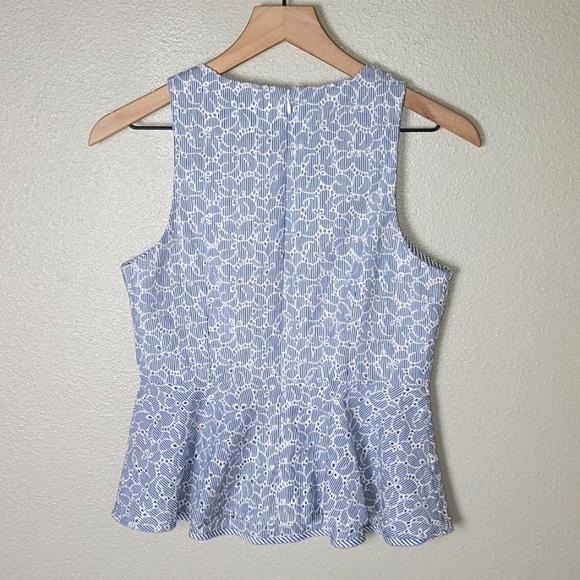 HD in Paris from Anthropologie Pia Eyelet Sleeveless Top - Picture 5 of 8